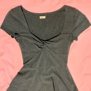 Hollister Short Sleeve Twist Top Dress (XS)Wore 1X